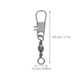 thumbnail image 2 of Miangastore 6pcs Kite Bearing Hook Replacement Part for Axle Bearing Connection Metal Hook for Kite Connector Spool Hook Attachment, 2 of 8
