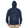 thumbnail image 2 of Adult Full-Zip Hooded Pack-Away Jacket - TRUE NAVY - L, 2 of 2