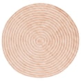 thumbnail image 2 of Safavieh Easy Care Beckah Geometric Machine Washable Area Rug, Pink/Ivory, 5' x 5' Round, 2 of 7