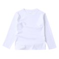 thumbnail image 2 of Otqutp Children's T Shirt Long Sleeve T Shirt Boys' T Shirt Cotton Top Medium Children's T Shirt Girls' Round Neck Children's Wear Autumn Undershirt(White,6-7 Years), 2 of 4