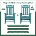 thumbnail image 4 of SERWALL Oversize Rocking Chairs Set of 2, Outdoor Rocker for Porch, HDPE Rocking Chairs, 4 of 9