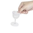 thumbnail image 6 of Bev Tek 2 oz Round Clear Plastic Mini Wine Goblet - 2" x 2" x 2 1/2" - 100 count box, 6 of 11