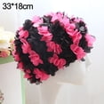 thumbnail image 2 of Flower swimming cap swimming cap three-dimensional petal elastic lining comfortable breathable women's long hair swimming cap, 2 of 5