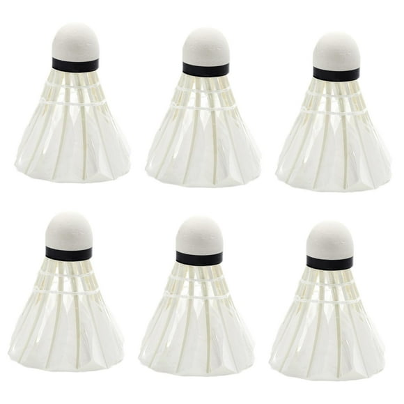 S SERENABLE Volants de Badminton Durabilité Balles de Badminton pour Entraînement Extérieur Intérieur 6 Pcs