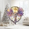 thumbnail image 3 of RKSTN Handmade Heavenly Angel Window Decoration–Cross And Lily Design For Prayer And Family Blessings 10 Cm, 3 of 5