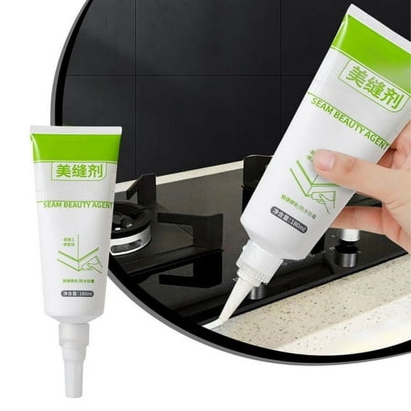 Yhmxh Accessoires de Décoration Maison Mastic Blanc de Remplissage et de Liaison, Mastic Imperméable pour Décoration, Forte Adhérence, Haute Élasticité, Fluides, Gel de Scellage 180ml