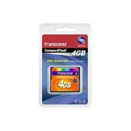 Image of Transcend - Flash memory card - 4 GB - 133x - CompactFlash