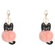 thumbnail image 2 of Sonducket Llavero con bola de pelo de conejo artificial, y regalo para otros, llavero con bola de piel, color rosa rosa 2Conjunto, 2 of 6