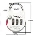thumbnail image 4 of tooloflife Mini 3 Digital Password Padlock Mechanical Security Lock for Gym School Backyard Garden Fence Doors Cartoon Shape, 4 of 4