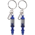 thumbnail image 1 of HUGFEGWE 2pcs Shock Absorber Keychain Auto Part Key Chain Ring Keychain Car Keyring Key Holder Ring Coilover UA824-10796, 1 of 9