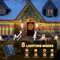 thumbnail image 5 of 32.8 x 3.28 pies, cortina solar de gran tamaño, luces de carámbano para exteriores, 8 modos de cadena de luces de cortina de carámbano, luz solar de jardín de Navidad para patio, cenador, aleros, 5 of 5