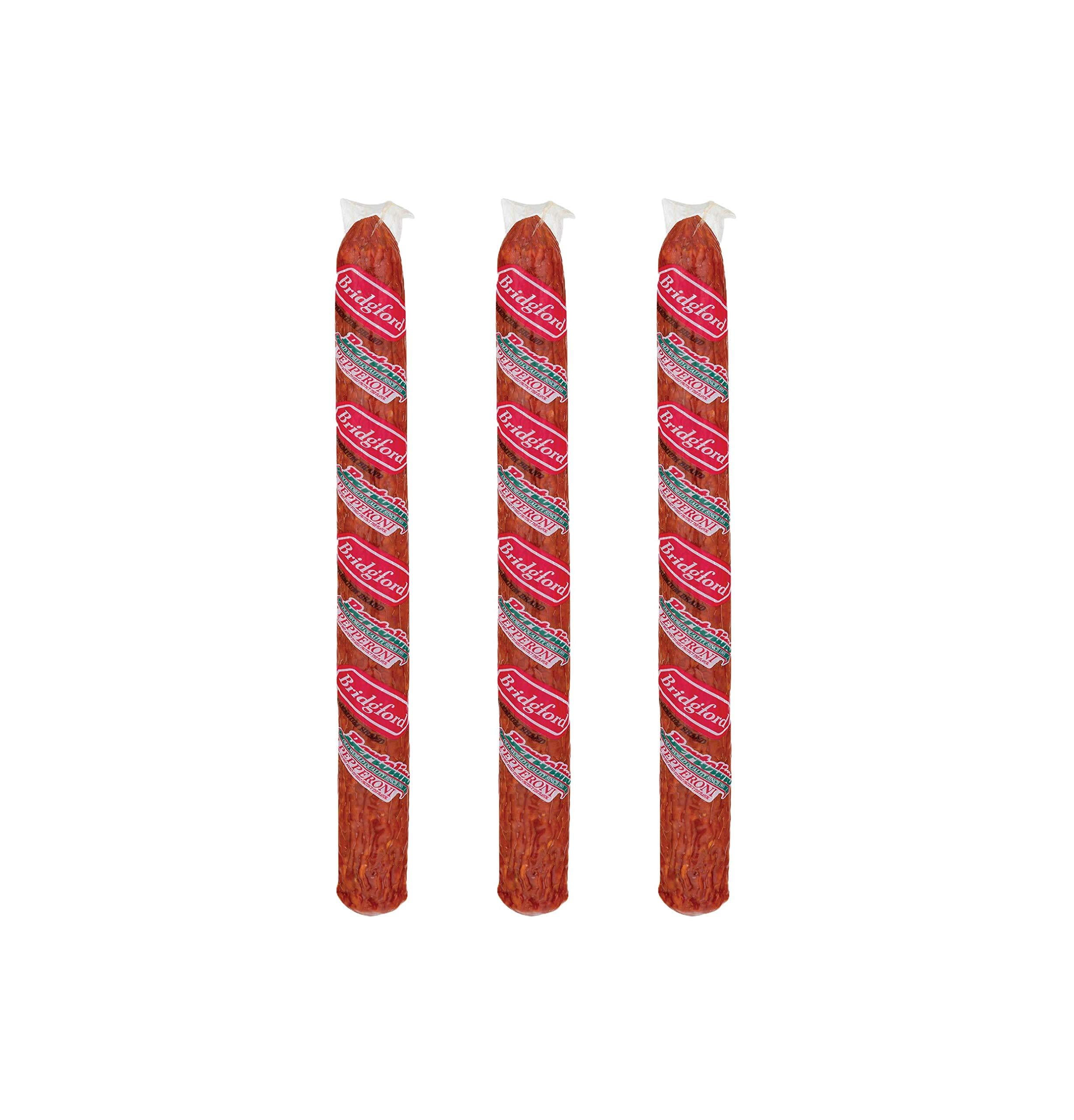 Bridgford Old World Pepperoni Stick, Made in the USA, 16oz, Pack of 3 1