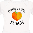 thumbnail image 4 of Inktastic Daddy's Little Peach Cute Peach Heart Boys or Girls Long Sleeve Baby Bodysuit, 4 of 5
