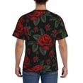 thumbnail image 2 of Rocae Roses for Men's Moisture-Wicking Crew Tee - T-Shirt for Sports, Outdoor Activities, and Casual WearSmall, 2 of 9