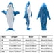 thumbnail image 2 of Manta con capucha manta de tiburón usable mono de franela súper suave acogedora para adultos, 2 of 9