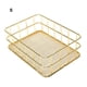 thumbnail image 3 of Cesta de almacenamiento Bewildely organizador de malla de alambre metálico dorado S, 3 of 6