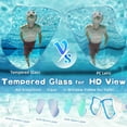 thumbnail image 4 of 2 Pack Kids Swim Goggles Diving Mask for Youth 5-14, Tempered Glass Lens 180° HD View with Nose Cover for Pool Beach, 4 of 6