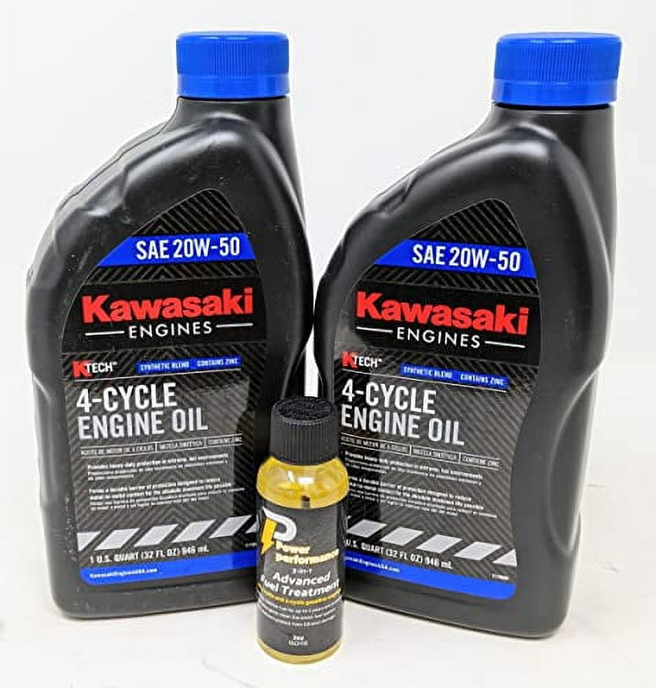 Kawasaki Pack of 2 99969-6298 SAE 20W-50 4-Cycle Engine Oil Quart