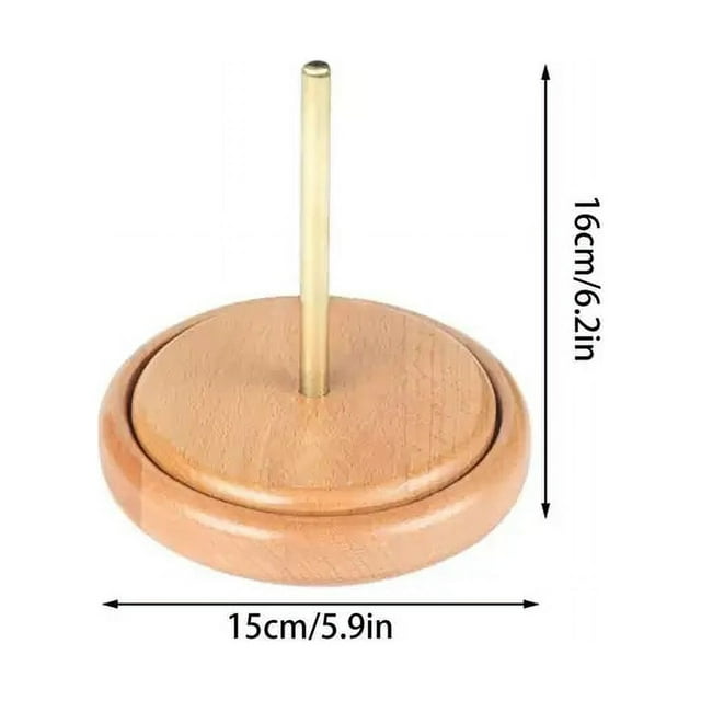 Wooden Yarn Holder Spinning Knitting Tools Beginner Crochet Accessories Stand Sewing Thread Spool Wool Ball Winder Stand Tool