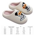 thumbnail image 2 of Halloween Slippers for Women Men, Halloween Spooky Embroidery Slip-On Slippers, Soft Comfort House Slippers (White 38-39), 2 of 10