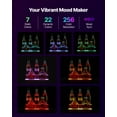 thumbnail image 3 of VEVOR LED Lighted Liquor Bottle Display, 2-Tier 16 Inch Whiskey Rack, Supports USB, Illuminated Home Bar Shelf with RF Remote & App Control, 3 of 9