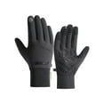 thumbnail image 1 of Winter Gloves for Men Outdoor Riding Touch Screen Texting Windproof Warm Sports Work Gloves for Cold Weather Anti-Slip Pvc Palm Fleece Lining, 1 Pair of Gloves, 1 of 4