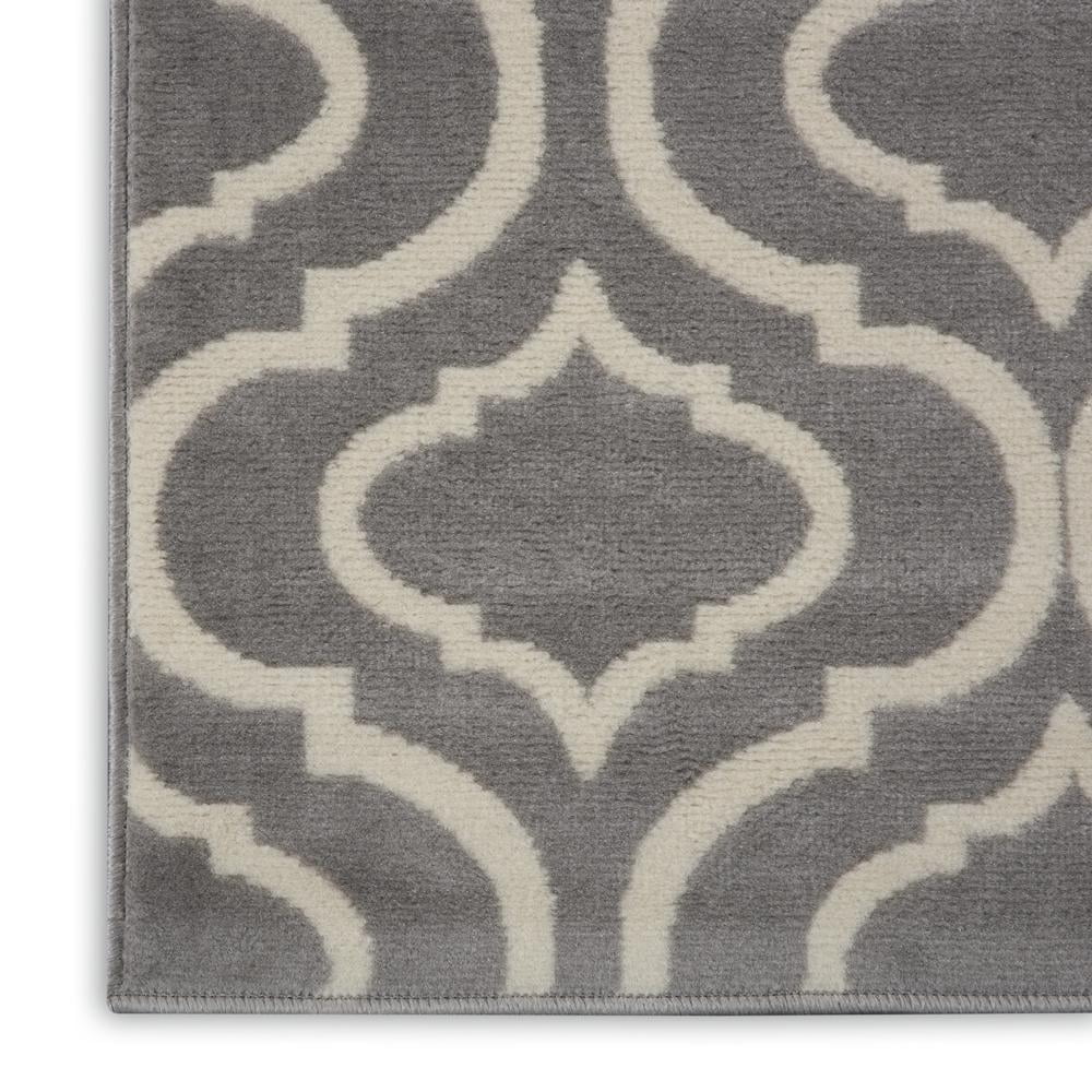 Nourison Jubilant Trellis Grey 2'3" x 7'3" Area Rug, (2x7)