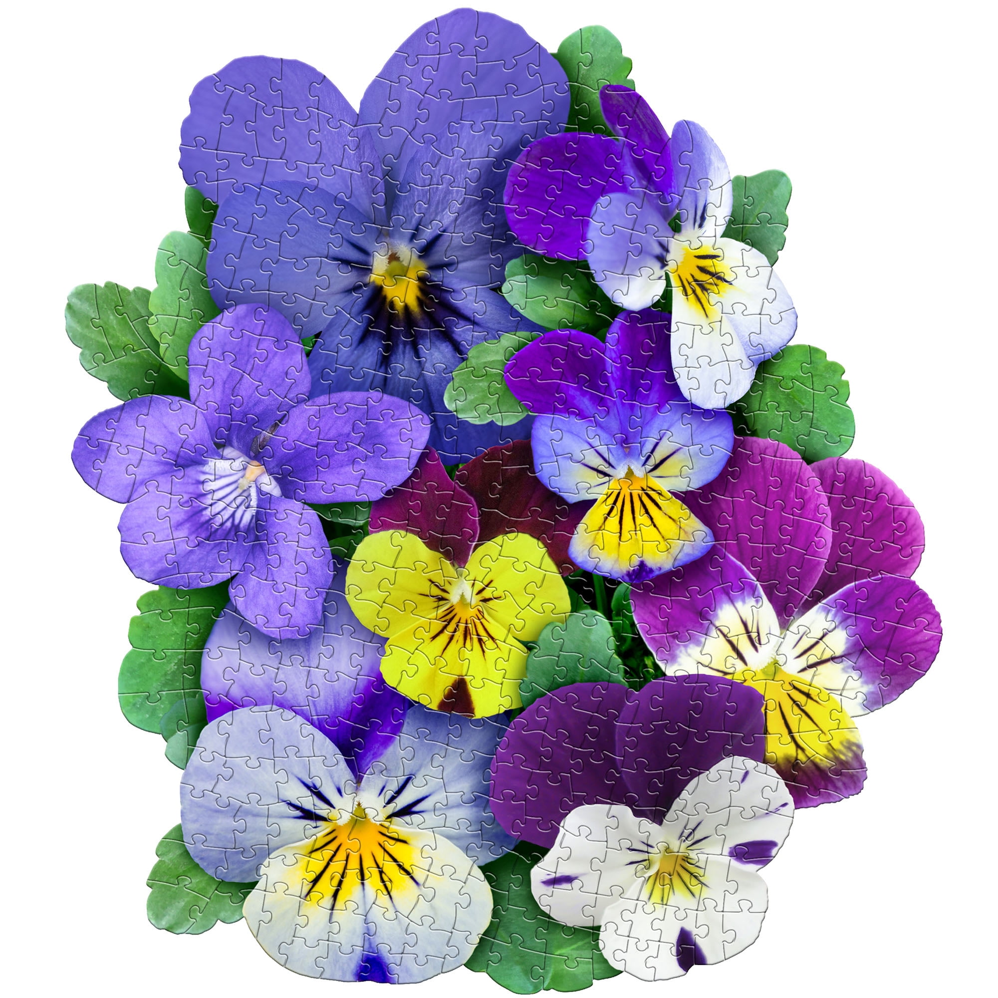 Madd Capp 350-Piece I Am Violet Floral Shaped Jigsaw Puzzle