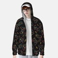 thumbnail image 2 of Saiise Colorful Game Controller Pattern Sun Protection Hoodie for Men and Women, Lightweight Quick-Dry Windproof with Hood and Zip-XX-Large, 2 of 7