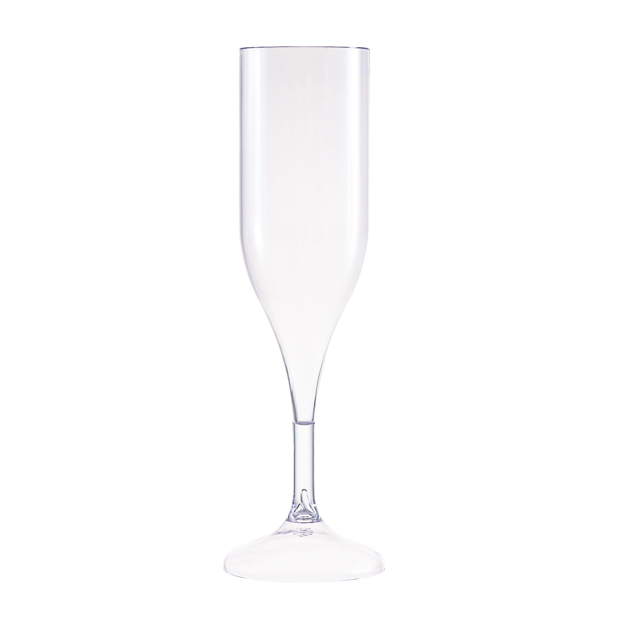 4 Count, 5 FL OZ Clear Plastic Champagne Glasses, by Way To Celebrate