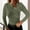 Green, variant on Long Sleeve Shirts for Women Knitted Tops Button Front Slit Casual Ladies Blouse Dressy Tunic Tops Basic Tee Shirts Green XL
