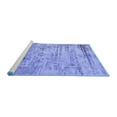 thumbnail image 2 of Ahgly Company Machine Washable Indoor Round Oriental Blue Industrial Area Rugs, 4' Round, 2 of 4