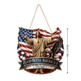thumbnail image 3 of U.S. 250th Anniversary Door Sign, 1776-2026 Patriotic Wood Hanging Ornament, Independence Day Welcome Wreath for Front Door, America's 250 Year Heritage Gift, 3 of 7