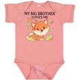 thumbnail image 3 of Inktastic My Big Brother Loves Me Little Fox Boys or Girls Baby Bodysuit, 3 of 5