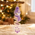thumbnail image 2 of Christmas Snowman Acrylic Ornament, Cute Spiral Pendant, Christmas Hanging Decor Perfect for Doors, Christmas Trees, Windows, 2 of 6