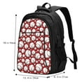 thumbnail image 5 of Pofeuu Cute Baseball Print Storage Laptop Backpack with USB Charging Port[Water Resistant] College Computer Bookbag Fits, 5 of 7