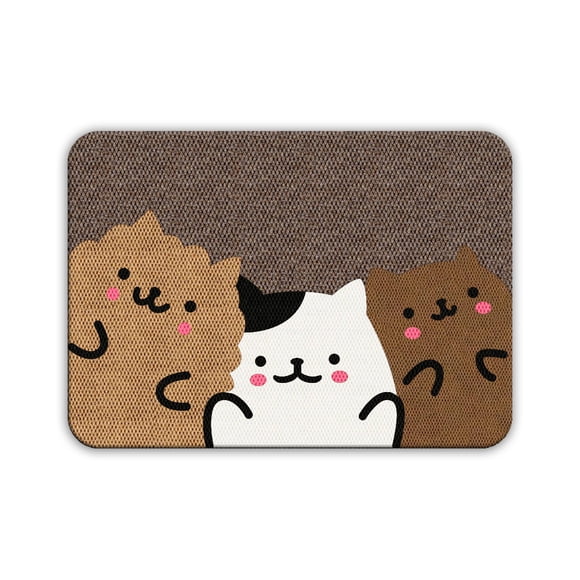 Tapete Decorativo Gatitos de 70x50 Cm Beige Elitemat Decorativo
