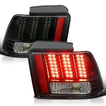 Spec-D Tuning Black Sequential LED Tail Lights Compatible with 1999-2004 Ford Mustang, Left   Right Pair Assembly