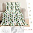 thumbnail image 5 of St. Patrick's Day Blanket Soft Cozy Warm Throw Blanket for Couch, Plush Fuzzy Flannel Fleece Blankets for Sofa, Green Shamrock Gingerbread Man Gold Coin Bed Blankets Gifts for Men, 50"x60", 5 of 9
