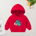 thumbnail image 2 of Gubotare Baby Boy Hoodie Boys Hoodies Kids Fashion Long Sleeve Hooded Sweatshirts Pullover Size 18 24 Months (Red,18-24 Months), 2 of 7