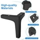 thumbnail image 3 of Juego de 4 patas para muebles que soportan hasta 800 kg, pata de mesa moderna de metal en forma de triángulo de 10 cm, pata de horquilla para muebles para armario, sofá, con 16 tornillos y 4 protector, 3 of 5