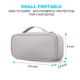 thumbnail image 4 of Bolsa organizadora de cables de viaje Lacdo Electronic Gray, 4 of 7