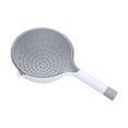 thumbnail image 2 of TIMIFIS Plastic Plates Double Layer Strainer Basket with Water Release Ergonomic Grip Versatile for Kitchen Use Rinse and Serve Produce Vegetables Kitchen Gadgets, 2 of 6