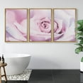 thumbnail image 2 of PixonSign Canvas Print Wall Art Set Pink Rose Flower Close-Up & Water Droplets Floral Wilderness Photography Realism Rustic Landscape Colorful Pastel for Living Room, Bedroom, Office - 16"x24"x3, 2 of 5