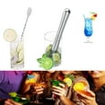 thumbnail image 3 of Toystoory Práctico palo para mezclar vino de acero inoxidable Bebida de hotel Frutas Aparatos para triturar hielo Muddlers Barware Muddler Type3 NO3, 3 of 6