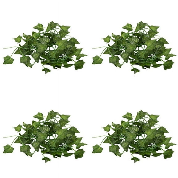 4 Pcs 2M Long Artificial Plants Green Ivy Leaves Grape Vine Parthenocissus Foliage Leaves Home Decoration