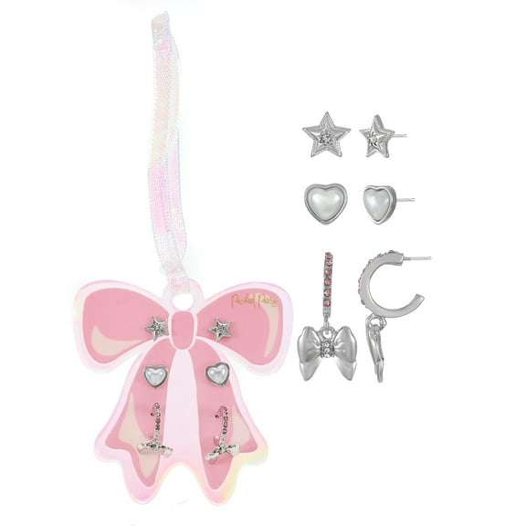 Packed Party Earring Set with Bow Ornament
