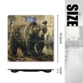 thumbnail image 2 of Bathroom Scale, Highly Accurate Digital Body Scale,Precisely Measures Weight up to 400 lbs-Grizzly Bear In The Style Of Old Collage With Torn Paper Edges, 2 of 4