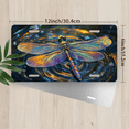 thumbnail image 2 of 1 Pcs 2D Flat License Plate Covers & Frames, Dragonfly on Water For Decorative Front, Waterproof For Decoration Aluminum License Plate Covers & Frames Cover For Men Women, 12" X 6", 2 of 6