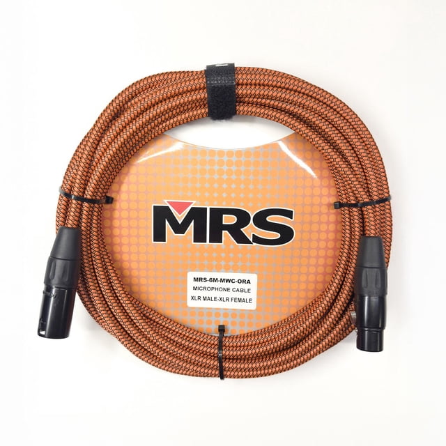 MORRISON Cable para Micrófono XLR de 6 metros Color Naranja MRS-6M-MWC-ORA MORRISON